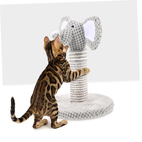 Kit de 2 postes rascadores para gato con sisal natural miniatura 3