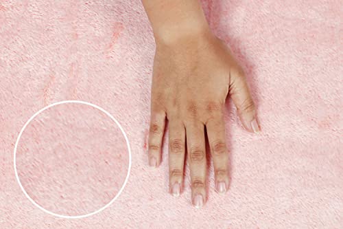 Image of VAS COLLECTION Premium Plush Double Blanket | 300 GSM Lightweight Cozy Soft for Bed, Sofa, Couch, Travel & Camping| 220x230 cm or 86x90 inches | Pink| Flannel