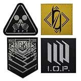 Girls' Frontline Griffin Kryuger 404 IR Patch Armband Badge Military Decorative Sewing Applique Embellishment Tactical Patches (4p), Photo display