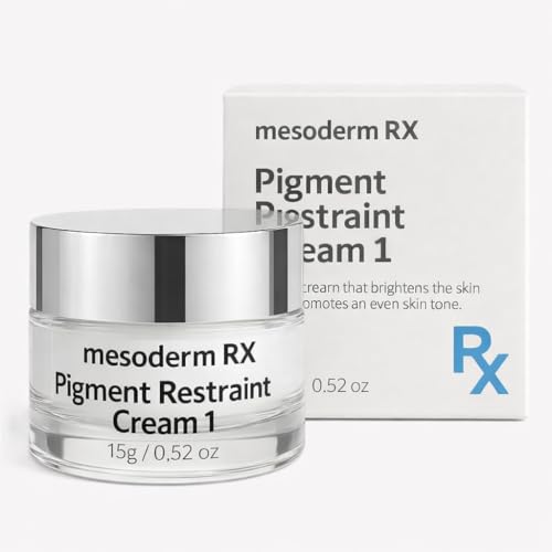 Mesoderm RX Pigment Restraint Cream Brightening Enhancing Face & Neck Cream with Kojic Niacinamide Salicylic Acid & Vitamin C (Ethyl ascorbic acid) Supports Even Tone & Clarity 15g