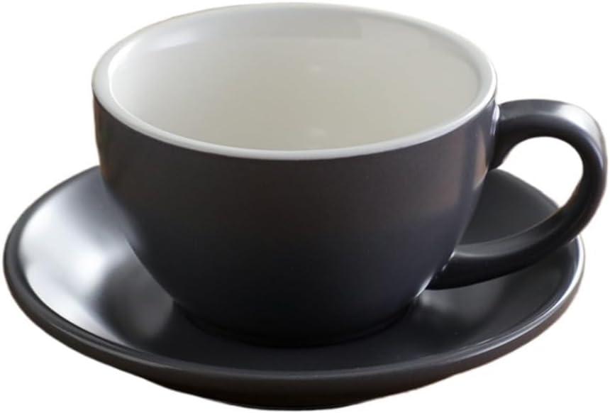 Coffee Cup Set European Style Ceramic Coffee Cup Set, Latte Art Competition Cup, Cappuccino Cup, Tea Cup and Saucer, Latte Cup Coffee Mug(14)