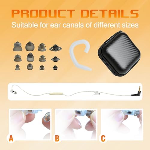 Renastar 3.5mm Covert Security Listen Only Earpiece Receiver Surveillance Headset for FBI Police Law Enforcement — view 5