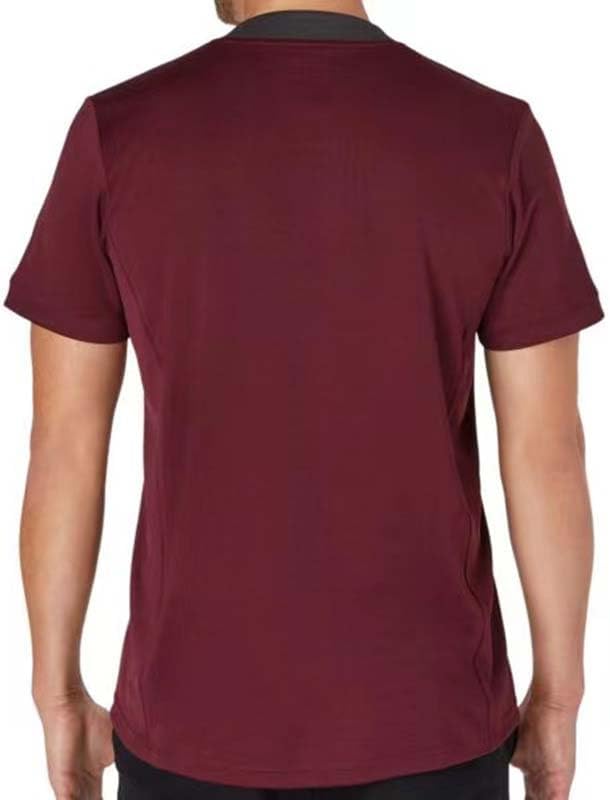 ラグビージャージ 2024 南アフリカラグビーTシャツラグビーユニフォーム通気性吸汗服メンズトレーニングシャツRed,M