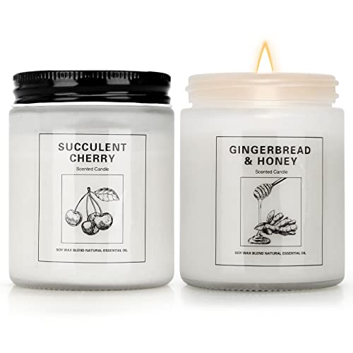 Scented Candles Sets, Candles For Home Scented,Made With Natural Soy Wax & Essential Oils, 35 Hour Burn Time,4 X 7.1 Oz Aromatherapy Candle Gifts For Birthday Women Mom Best Friends. #TOP6