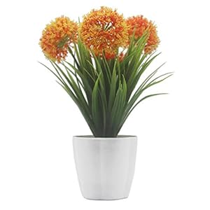 XICHEN® Kunstmatige potplant, Hortensia – 25 cm (Oranje)