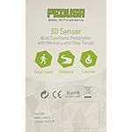 PE771 Walking 3D Pedometer with Clip and Strap | 7 Day Memory, Accurate Step Counter, Walking Distance Miles/Km, Calorie Counter, Target Goal, Active Time - Image 5