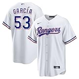 Adolis Garcia Texas Rangers MLB Nike Kids Youth 8-20 White Home Player Jersey (US, Numeric, 18, 20, Regular, White)