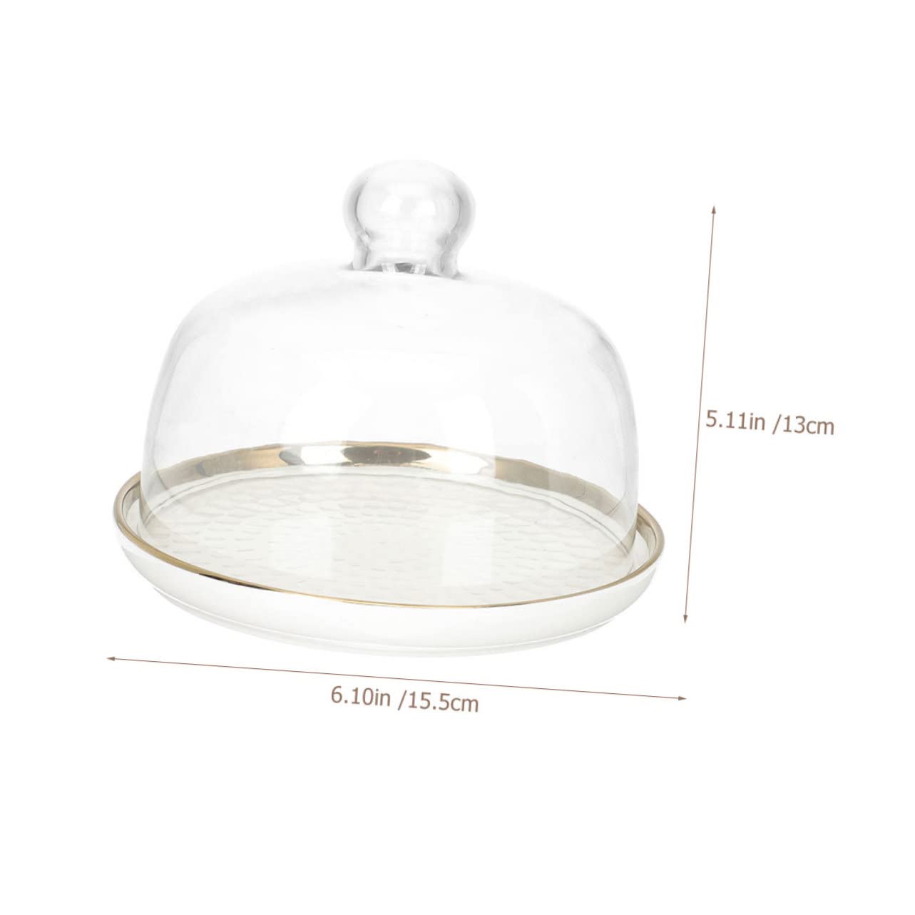 SECFOU Plato De Postre Bandeja Para Servir Alimentos Para Fiestas Con Tapa De Transparente Bandeja Para Guardar Pasteles Para Pasteles Con Tapa