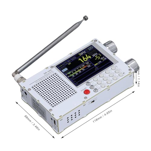 Radio portátil de banda completa Eujgoov DP-666 blanco miniatura 4