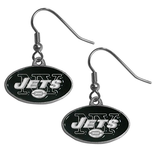 NFL Siskiyou Sports Womens New York Jets Dangle Earrings One Size Team Color