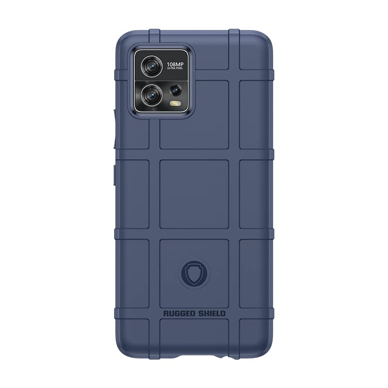 DESSEN Silicona Funda para Motorola Moto G72, Carcasa Protectora de Antichoque y Anticolisión, Cover Protectora Texturizada Antideslizante Antihuellas. Azul
