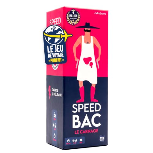 Speed Bac – Gesellschaftsspiel für Erwachsene – schnell und wahnsinnig – 2 bis 7 Spieler – Gesellschaftsspiel