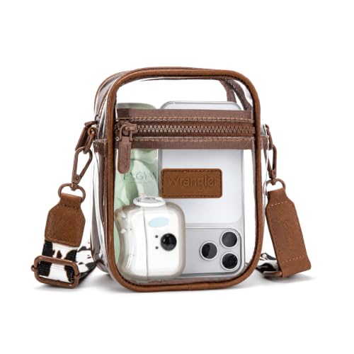 Image of Wrangler Clear Bag for Stadium Events Crossbody Purse for Concerts, Sports