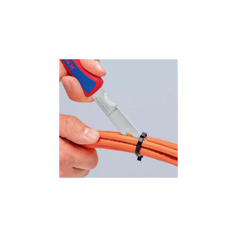 KNIPEX Navaja plegable para electricistas en blister 120 mm, 16 20 50 SB