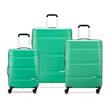 DELSEY Paris x United Colors of Benetton   Now HARDSIDE   Set de 3 valises rigides 55cm/ 66cm/ 76cm   Vert