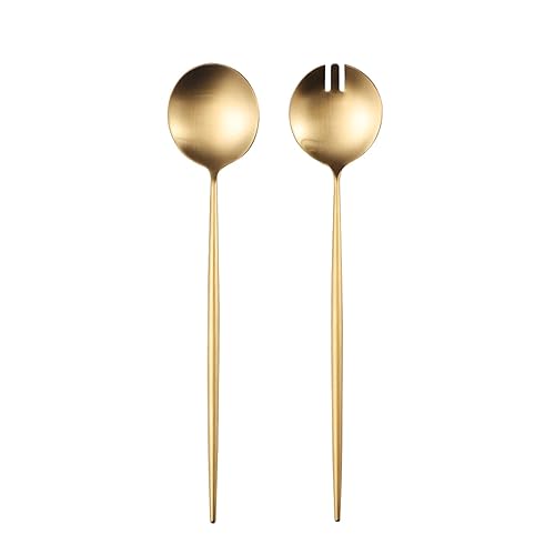 Salad Servers,Spoon and Fork Set 11.41 inch,18/10 Stainless Steel Salad