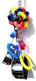 Bonka Bird Toys 1595 Pot Ring Bird Toy Parrot cage Toys Cages African Grey Cockatoo Macaw Amazon. Quality Product Hand Made in The USA.