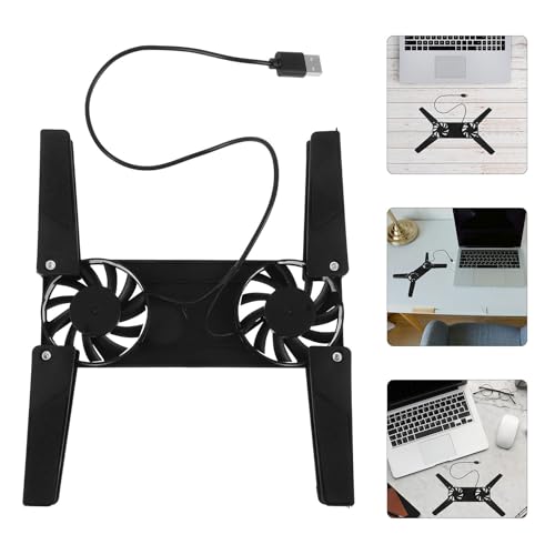 Base Ajustable de Plástico para Laptop con Ventilación Negra miniatura 6