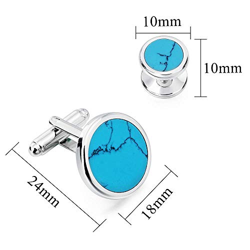 Image of HAWSON Fashion Mother-of-Pearl Tuxedo Shirt Button and Cufflink Set, Specially Designed for Wedding Business