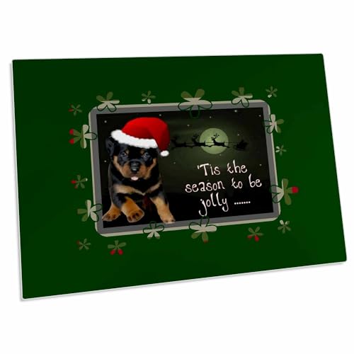3dRose The Season to Be Jolly Cute Pup Holiday Greetings miniatura 1