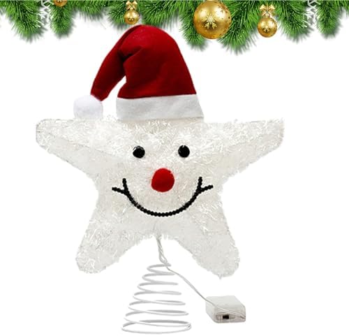 Étoile de Sapin de Noël avec Guirlande Lumineuse | Décoration LED...