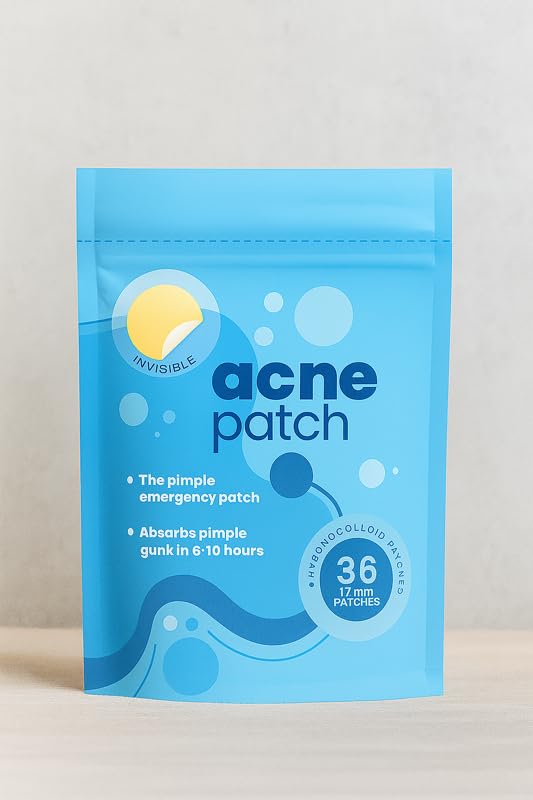 Invisible Acne Pimple Patches with Hydrocolloid and Oil for Zits Blemishes Vegan Friendly 36 Patches One sheet includes