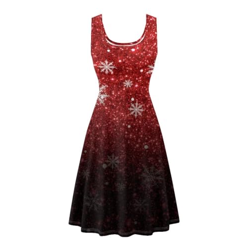 Image of Renewold Women's Sleeveless Tank Dress with Pockets, Casual Scoop Neck A-Line Sundress for Summer, Travel and Vacation