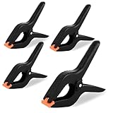 LDHHYH 4 Pack Spring Clamps, 8 Inch Clamps for Woodwork Plastic Heavy Duty Spring Clips, Large Spring Clips Clamps for Photo Studio Greenscreen Background Stand