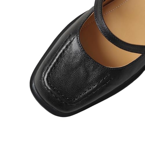 Women's Handmade Geniuine Leather Mary Jane Cute Comfortable Shoes with Buckle2