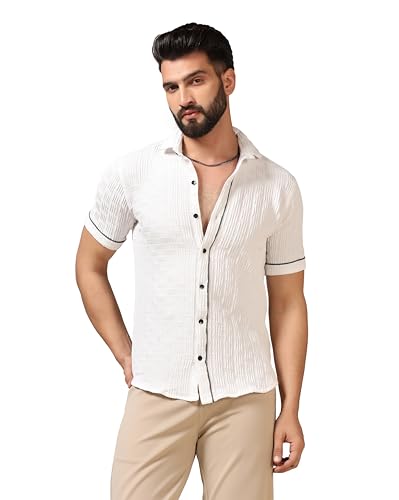 Image of TOPLOT Men's Regular Fit Casual Shirt