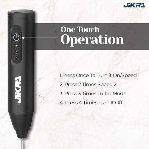 Image of Electric Coffee Frother, USB Rechargeable Milk Frother Machine for Home | Dual Spring Stainless Steel Whisk | for Coffee, Latte, Cappuccino, Hot Chocolate