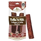 Fieldcrest Farms Nothin’ to Hide Collagen & Bully Small Rolls, 5 Inch, Beef Bully Flavor, Highly Digestible Chews that Support Skin, Coat, Joints & Muscles, for Moderate Chewers Under 35 Lbs, 2 Pack