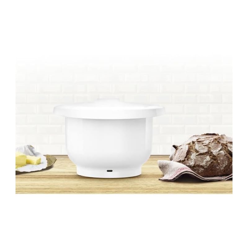 Bosch Kunststoff-Rührschüssel MUZS2KR, Zubehör passend für Küchenmaschine Serie 2, 3,8 Liter, für Kuchen- und Hefeteigen, spülmaschinenfest – Ansicht 2