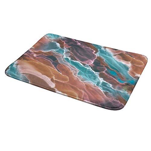 Tapis de salle de bain confortable grand format lavable pour douche et bain - 5