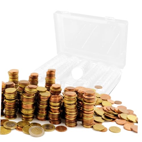 Set organizador de monedas TEHAUX compacto y transparente miniatura 4