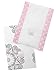 SwaddleDesigns Baby Burpies, Pink Medallions (Set of 2 Burp Cloths)