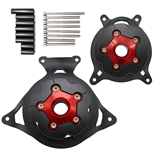Couvercle stator Kawasaki Z750 en aluminium anodisé rouge, finition premium pour carter moteur