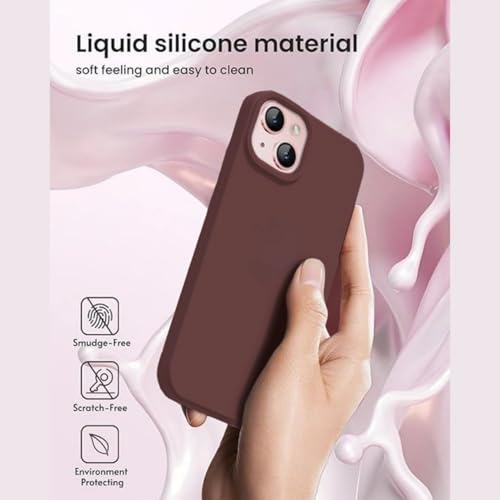 Image of Premium Liquid Silicone Case for iPhone 11 - Slim Full Body Protective Back Cover with Soft Microfiber Lining, Anti-Slip Grip Scratch Resistant Phone Case(Mauve)