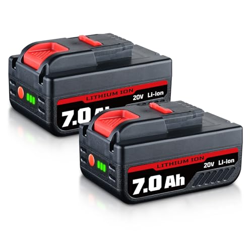 2 Stück WA3551 7.0Ah Li-Ion Ersatzakku für Worx Akku 20V Kompatibel mit Worx 20V Akku WA3553 WA3556 WA3641 WA3605 WA3551 WA3572 für Werkzeuge