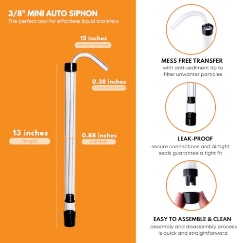 fastrack mini auto siphon clamp and 6539 3834 hose clear