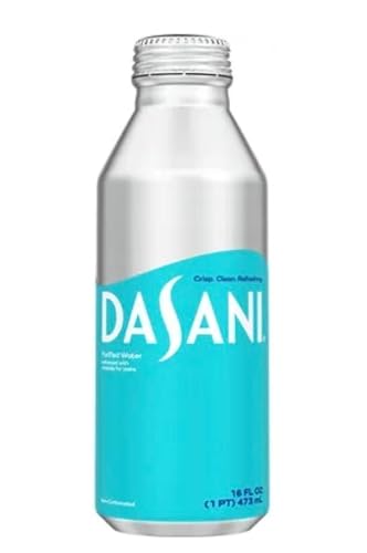 Dasani Aluminum Water Bottles, 16 Fl Oz, 24 Pack
