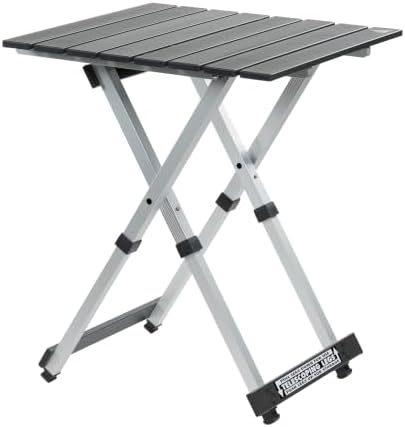 GCI Outdoor Compact Camp 20 Table, Black Chrome
