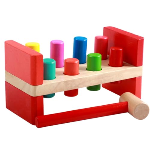 Jeu de chevilles et marteau en bois pour motricité fine enfant