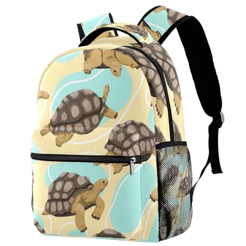 Sac à dos d'école anti-usure tortue multicolore contre le désordre des cours