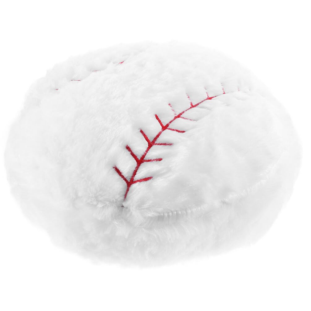Oreiller peluche de baseball blanc pour décoration de chambre ado