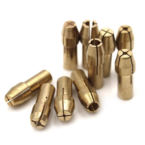 Portabrocas Adaptador de Mini mandril de taladro de 20 piezas, 0,5mm-3,2mm, adaptador de mandril, Micro pinza de latón for herramienta rotativa eléctrica Accesorios para Herramienta Rotativa