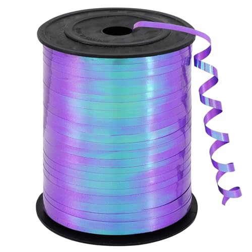TONIFUL 500 Yards Iridescent Purple Curling Ribbon Balloon String