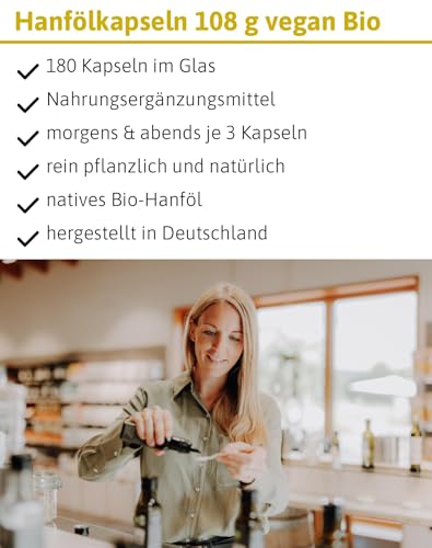 Ölmühle Solling - Hanföl Kapseln BIO 180 stk.