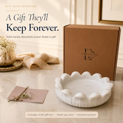 Image of Marble Urli Bowl for Home Decor | Handcrafted Floating Bowl, Decorative Centerpiece for Living Room Table, Luxury Stone Urli Dish, Pooja Decor & Festive Gift Item (Padma /9 Inch)