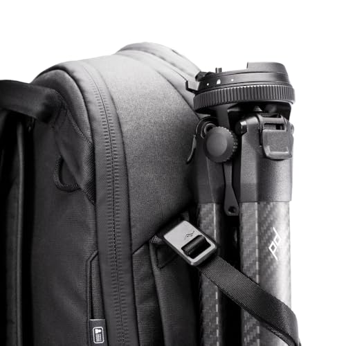 Image of Peak Design Travel Backpack 30L, Black, Expandable 27-33L Design, Rear and Top Access, Weatherproof Shell, Laptop Sleeve, Ideal for Travel or Everyday Carry, Versatile Backpack for Men and Women